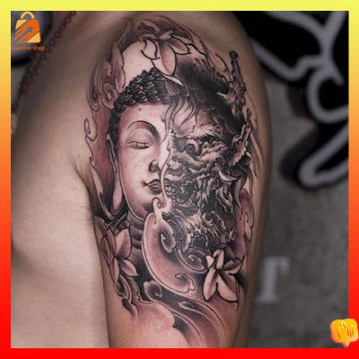 Mi Hình Xăm Dán Chống Nước Nh X M inkaholic Giữa Ý Nghĩa Và Nửa Tay Phật - demons Và Nửa Cánh Tay Phật Bênh Mô Phỏng Bò Lâu Dài Cho Nam
