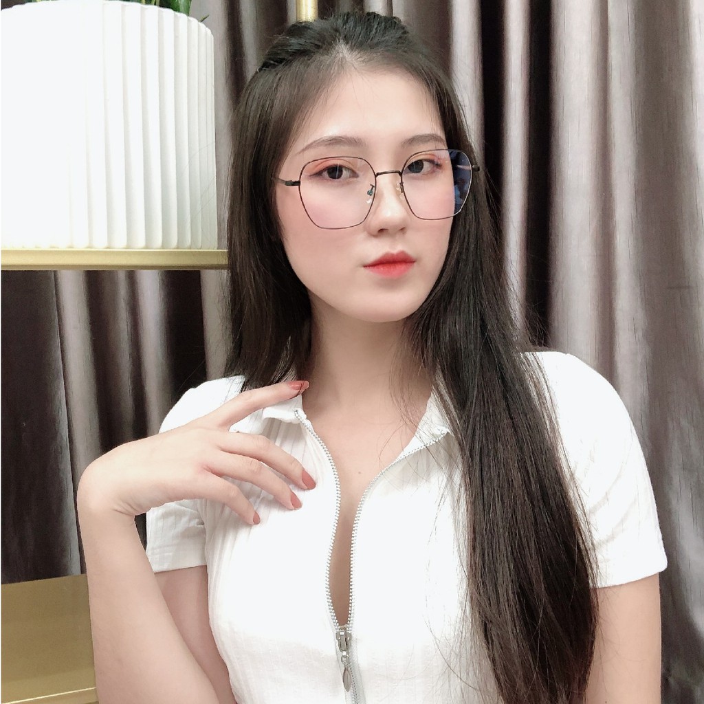 Gọng kính titanium 85010D thời trang cao cấp nam nữ siêu nhẹ siêu bền OURESS