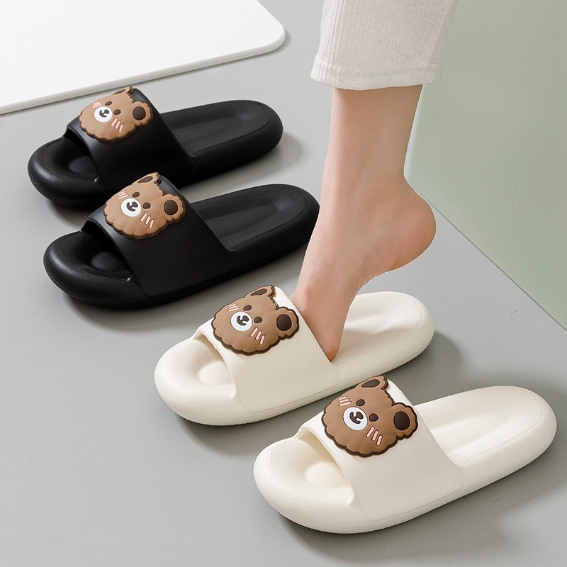 DÉP LÊ GẤU NHÚN NÂU MÁ HỒNG