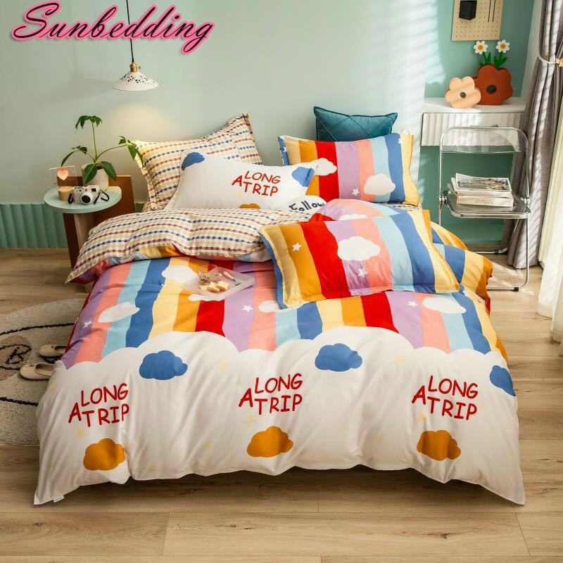 [SALE] Bộ chăn ga goi Cotton poly đáng yêu SUNNYBEDDING chăn ga Hàn Quốc đủ size miễn phí bo chun | BigBuy360 - bigbuy360.vn