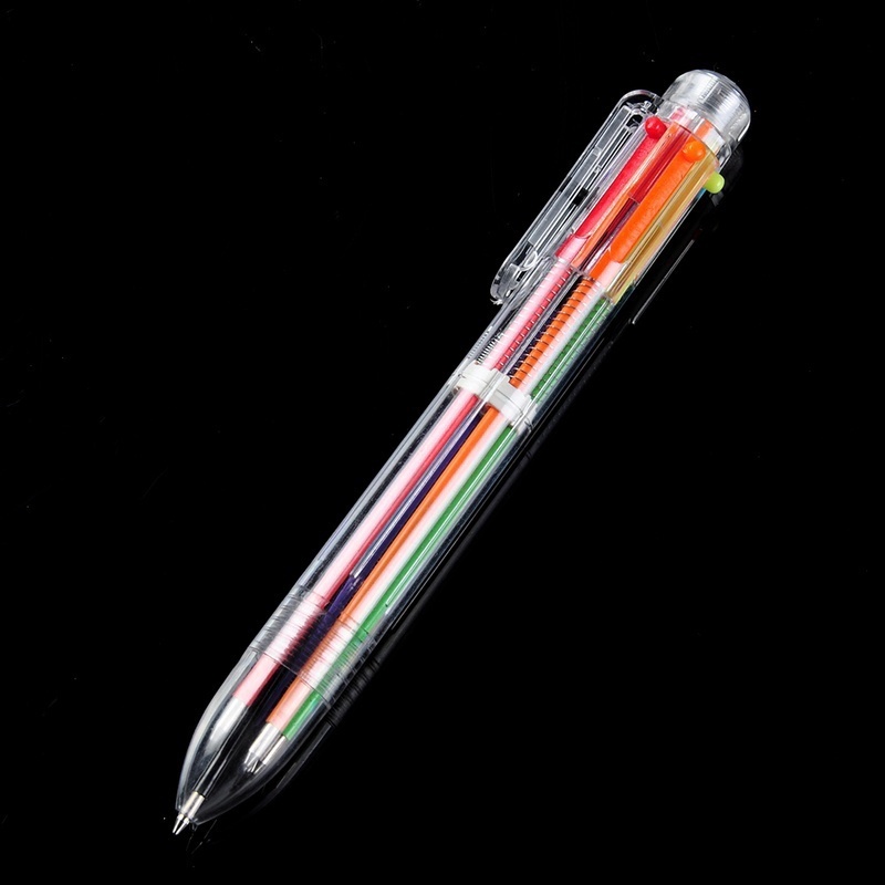 1 Bút Bi Nhiều Màu 6 Trong 1 Hoạ Tiết Hoạt Hình