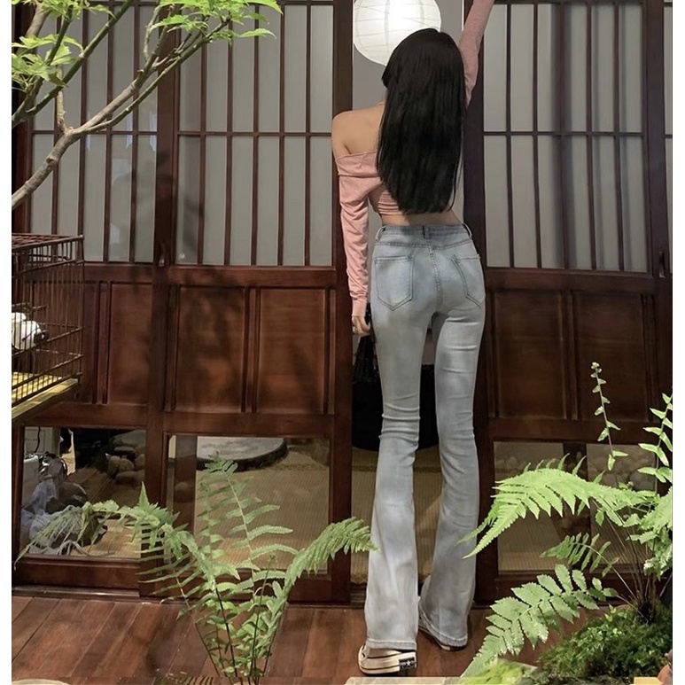 QUẦN JEANS ỐNG LOE, QUẦN JEANS LƯNG CAO YUMMY - Q1 | BigBuy360 - bigbuy360.vn