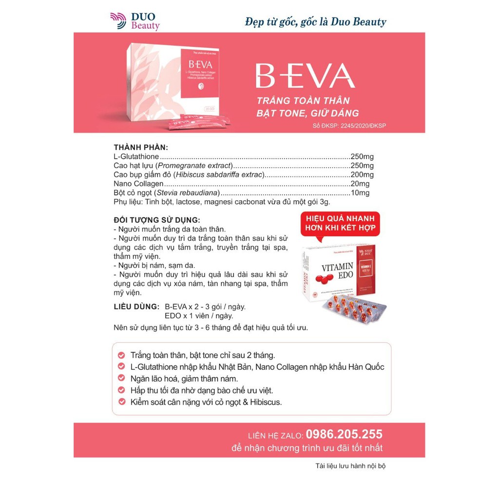 (Mua 4 tặng 1) BEVA GIỮ DÁNG TRẮNG SÁNG TOÀN THÂN | BigBuy360 - bigbuy360.vn