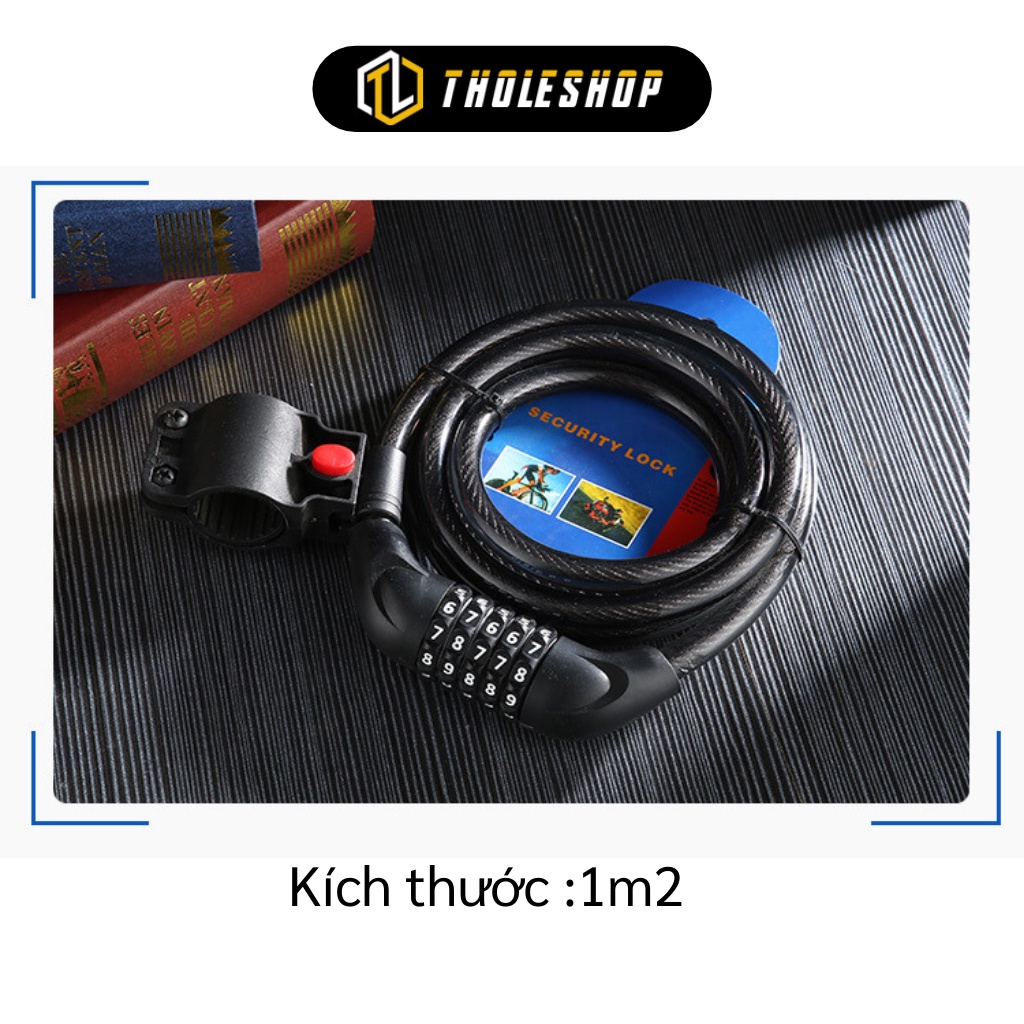 Khóa Xe - Ổ Khóa Dây Xe Đạp, Xe Máy 5 Số Cao Cấp Chống Trộm 3406