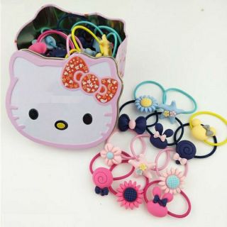 Hộp chun buộc tóc Hello Kitty siêu xinh