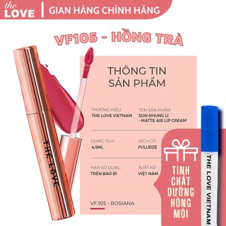 [Deal sốc] Son Lì Cao Cấp THE LOVE Hồng Trà Chống Trôi Chính Hãng 4ml