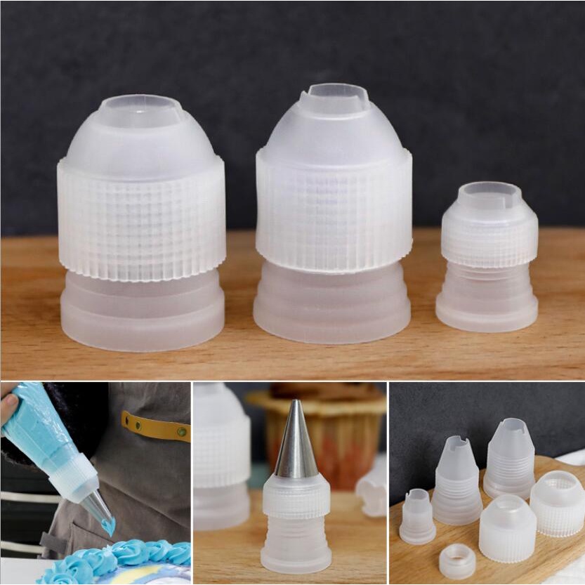 Set 2 Đầu Nối Đuôi Bắt Bông Kem Trang Trí Bánh Tiện Lợi