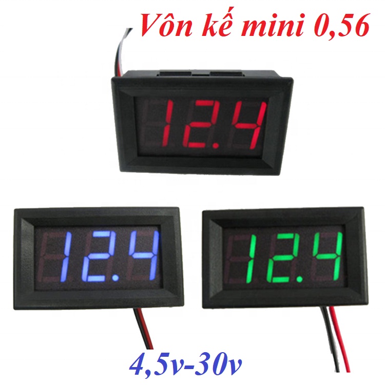 Vôn kế mini 0.56 inch DC 4,5v-30v