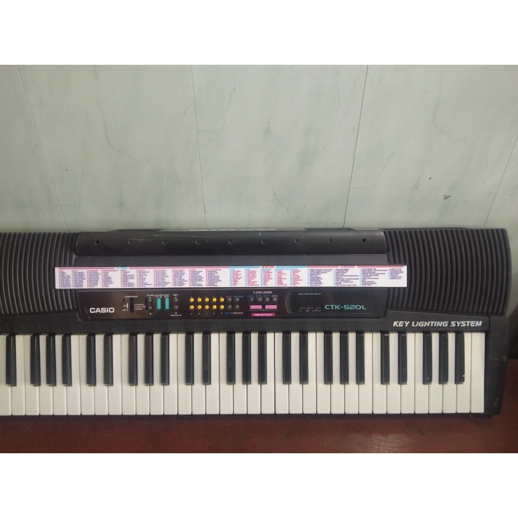 Đàn ocgan Casio 520l phím sáng