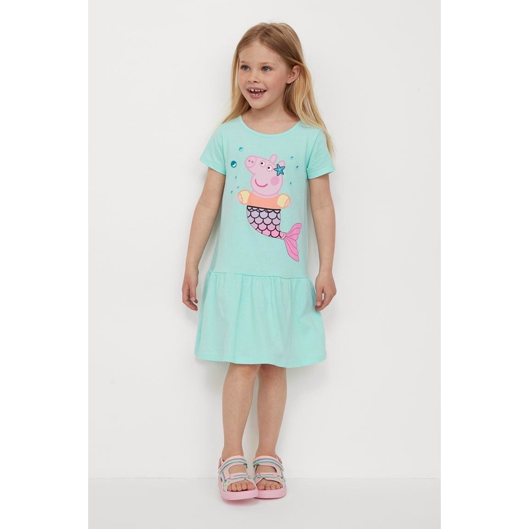 Váy bé gái thun cotton 100% xòe xinh xắn, đầm cho bé mặc hè trẻ em 10-30kg 2 - 10 tuổi