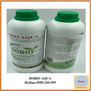 DOBIO AQUA DOPA Men tiêu hóa đậm đặc dạng nước cho thủy sản Chai 1 lít DOPA.COM.VN