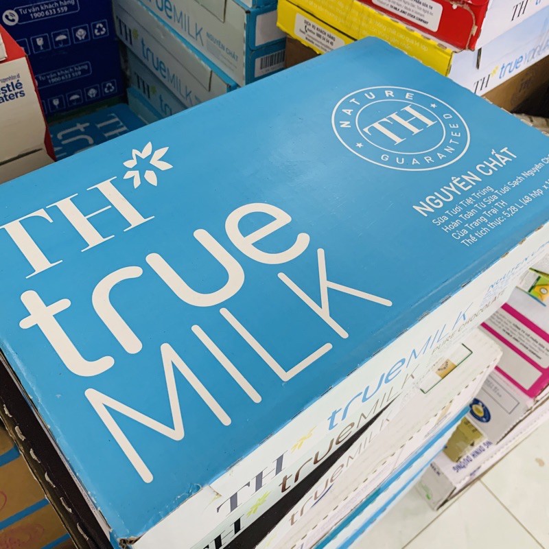 Thùng sữa TH True Milk 48x110ml đủ loại và Topkid