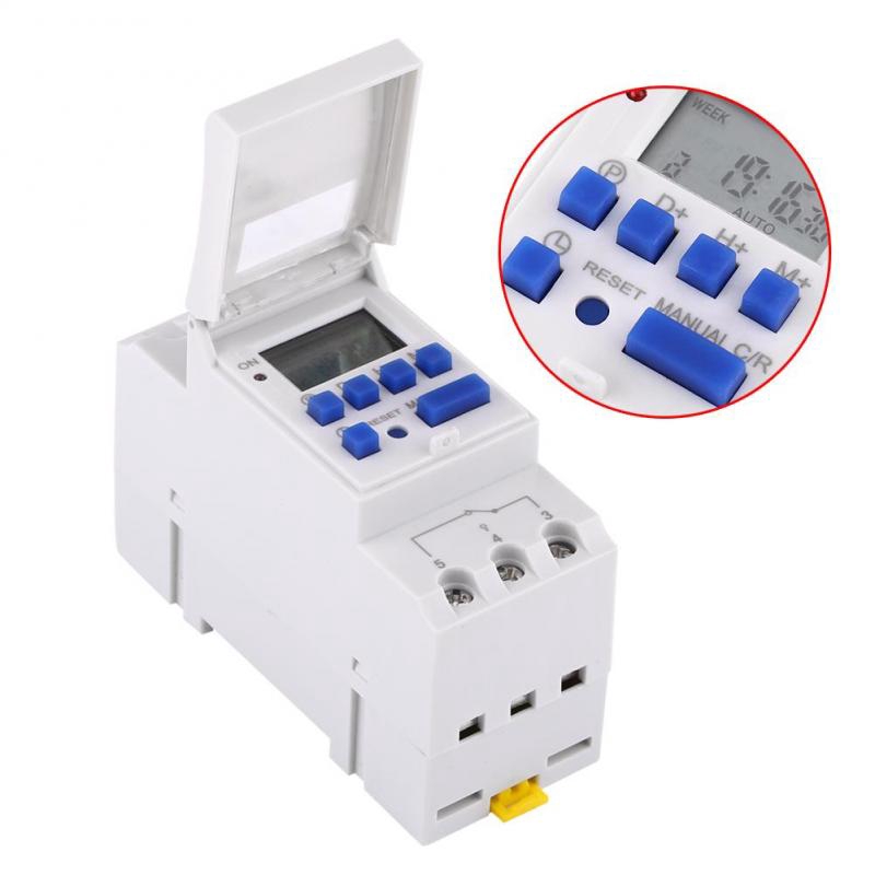 1pc LCD Display Weekly Programmable Electronic Relay Time Switch 16on＆16off Timer