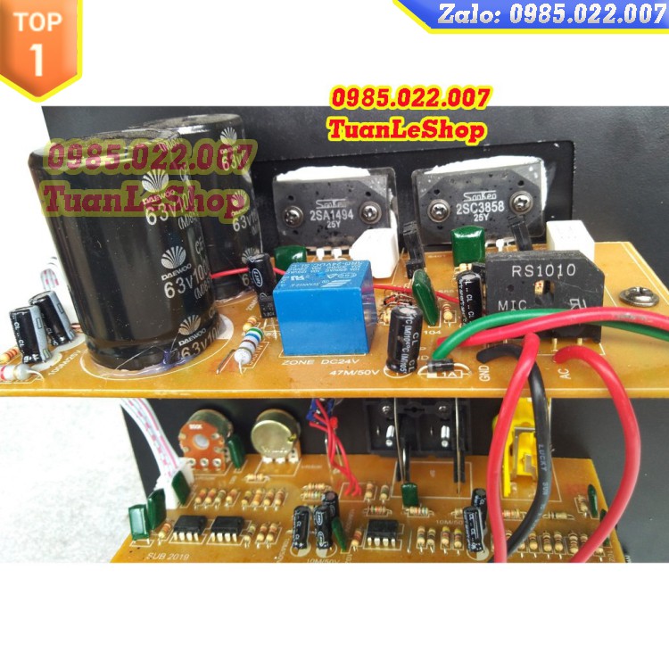 MẠCH LOA SUB  NGUỒN ĐỒNG  MẠCH SIÊU TRÂM 2 SÒ SANKEN - KÉO LOA 25 30