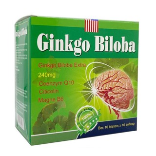 Hoạt huyết dưỡng não GINKGO biloba giảm đau đầu, hoa mắt chóng mặt. Tăng cường lưu thông máu lên não.