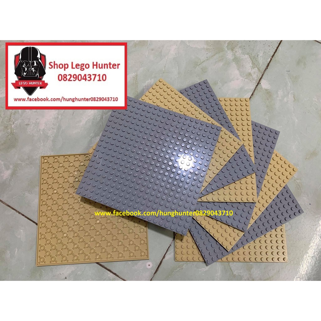 Base plate tấm nền kích thước 20 x 20 nút loại 2 mặt ( màu xám , vàng cát )