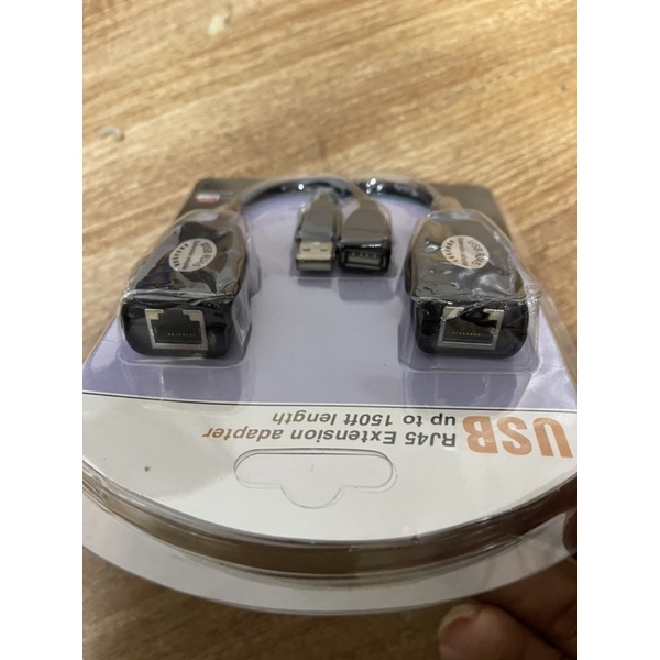 Bộ Dây Nối Dài Usb Qua Dây Mạng Lan 45M
