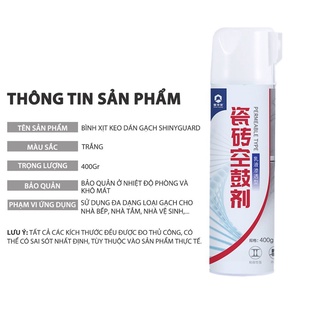 GD465 BÌNH XỊT KEO DÁN GẠCH CAO CẤP 400G - DÍNH SIÊU CHẮC, DÁN GẠCH TƯỜNG, SÀN NHÀ VỆ SINH