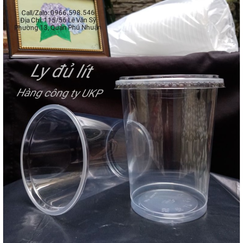 Ly nhựa 1000ml UKP / ly khổng lồ ( đủ lít) | phù hợp đựng trà tắc, cam vắt.. (25ly ± nắp)