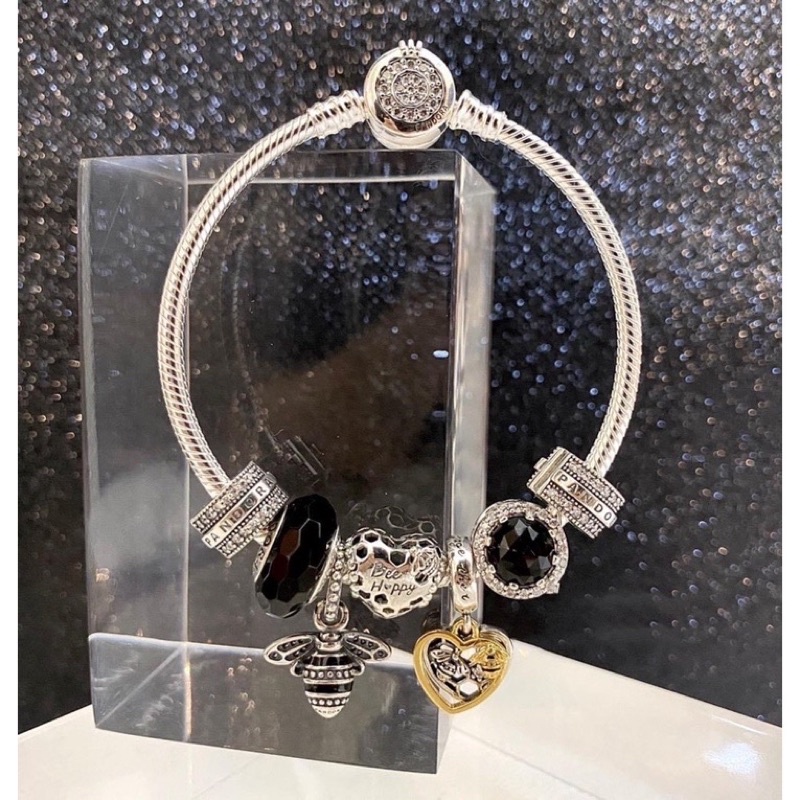 Vòng Pan bạc S925 khoá Crown 0 có đủ túi hộp hãng