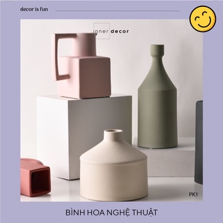 Bình gốm phong cách Morandi tối giản phụ kiện chụp ảnh