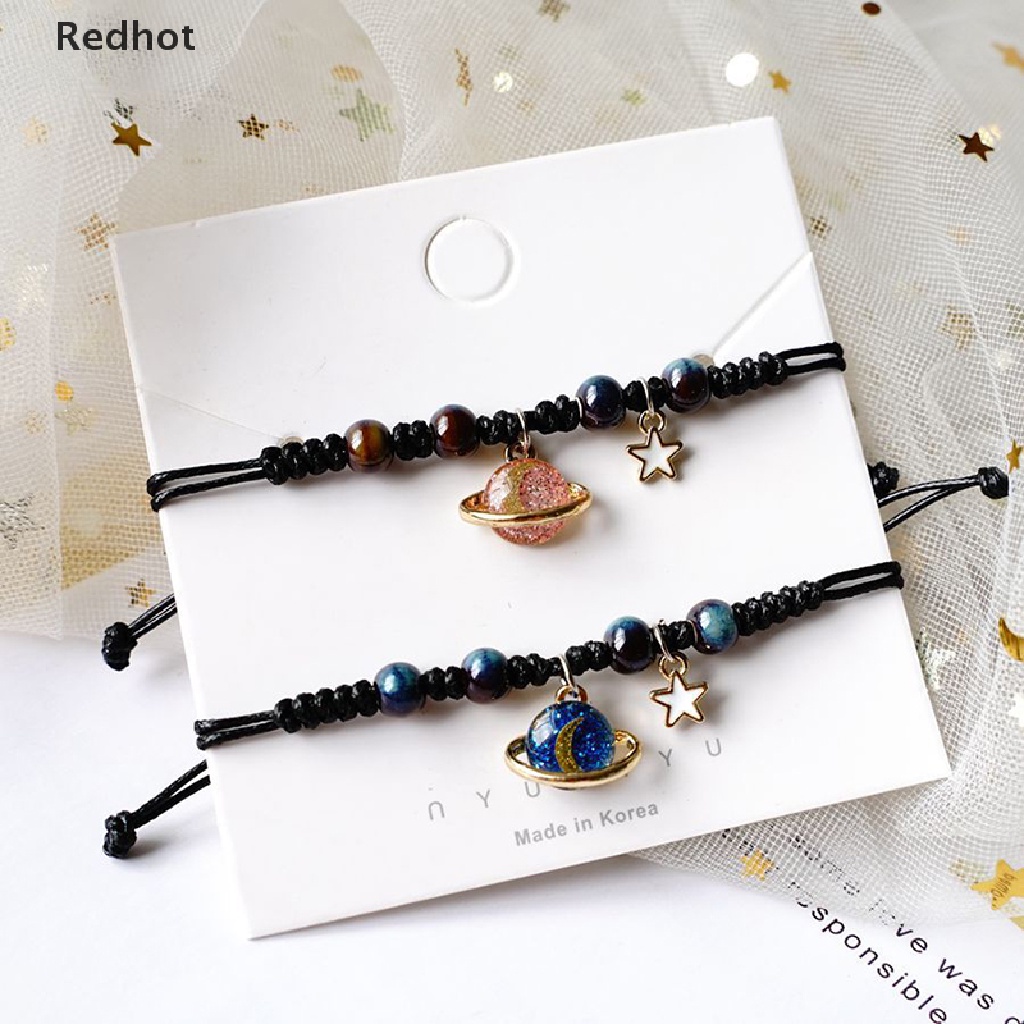 &lt; Redhot &gt; Vòng Tay Hạt Charm Hành Tinh Vũ Trụ Sáng Tạo Thời Trang Hàn Quốc Làm Quà Tặng Cho Bạn Thân Cho Nữ