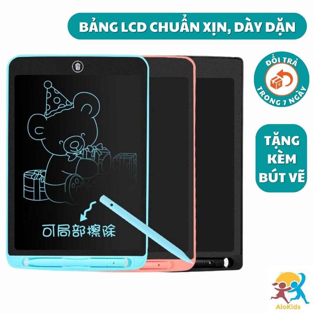 Bảng Viết Tự Xóa Điện Tử Lcd Alokidstb 8.5 Inch, Bảng Vẽ Viết Cho Bé Thỏa Sức Sáng Tạo Không Lo Bẩn Tay