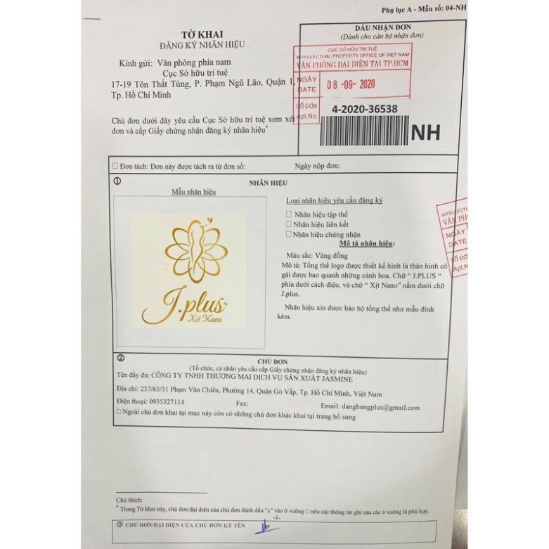 XỊT TAN MỠ NANO J.PLUS CHÍNH HÃNG