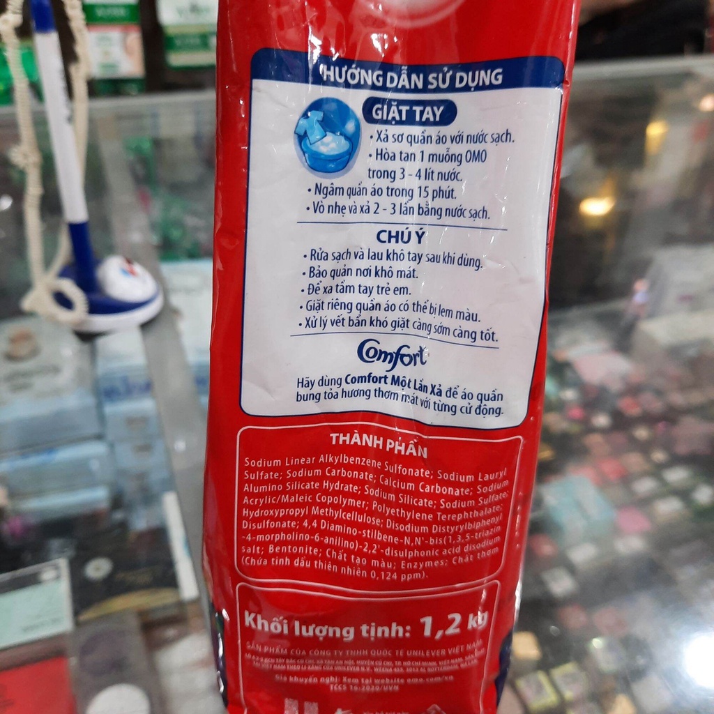 Bột giặt OMO xoáy bay vết bản 1200g