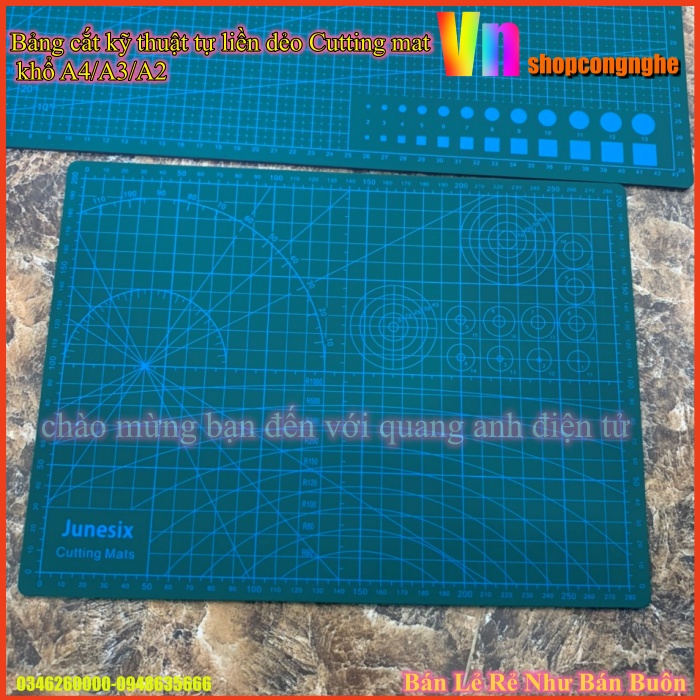 Bảng cắt kỹ thuật tự liền dẻo Cutting mat khổ A4/A3/A2