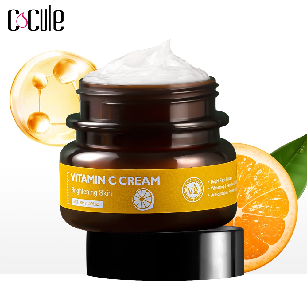 Kem dưỡng trắng sáng da mặt COCUTE vitamin C cấp ẩm 30g