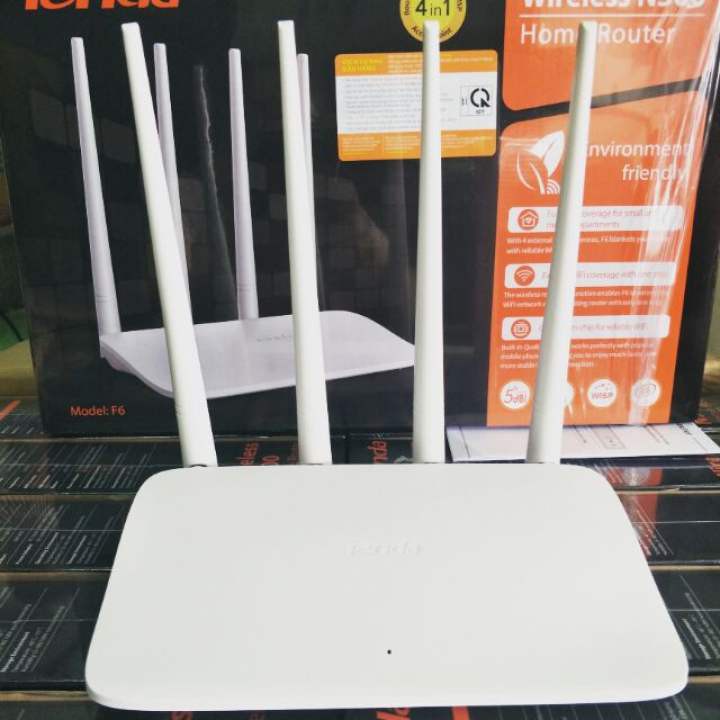 [Mã 33ELSALE hoàn 7% đơn 300K] Bộ phát wifi không dây Tenda F6 4 ăng ten