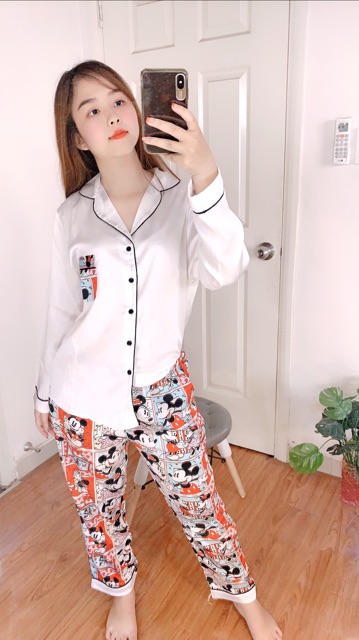 Đồ Bộ Pijama SATIN TDQD CAO CẤP -FORM XL (65-72KG)