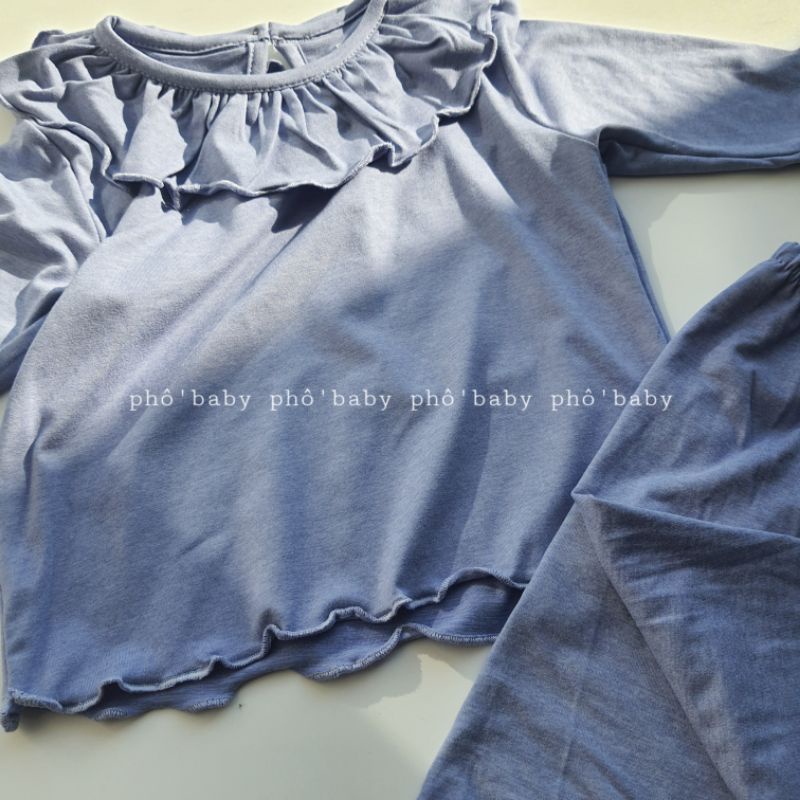 bộ bé gái cổ bèo đáng yêu