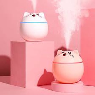 Máy phun sương hình mèo tạo ẩm loại 300ml tiện dụng