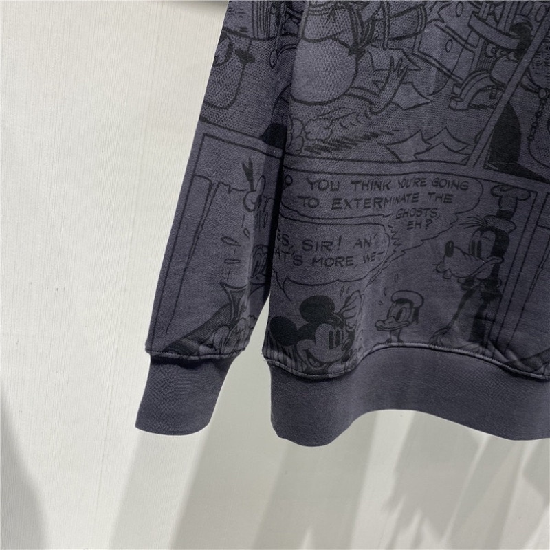 Áo nỉ dày dặn nam giới Thu Đông 2021 Phim hoạt hình mới thời trang cổ tròn dài tay