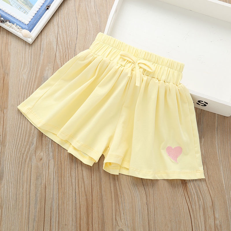 Quần Short Dáng Rộng Phong Cách Phương Tây Thời Trang Mùa Hè Phong Cách Hàn Quốc Mới Cho Bé Gái