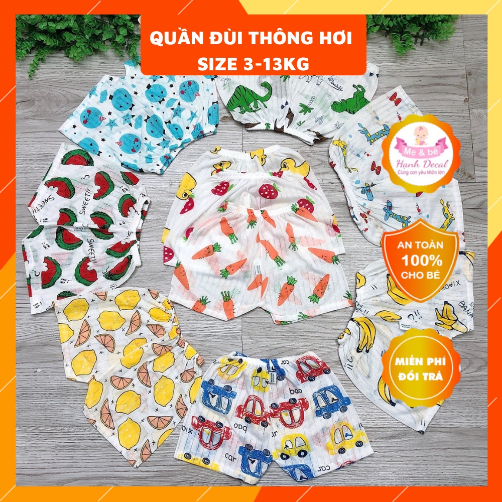 Quần Đùi Chục thông hơi cho bé