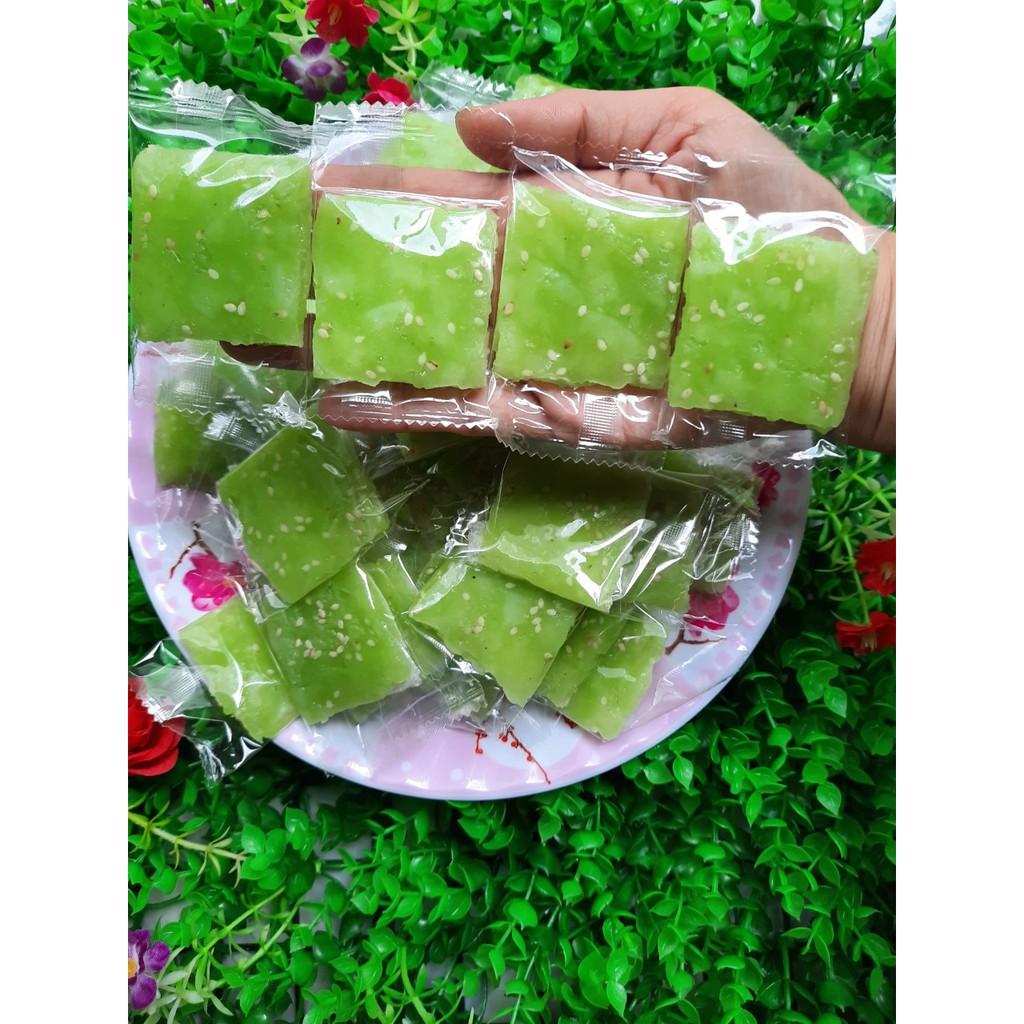 100GR Kẹo Dừa Non Lá Dứa  Siêu Ngon - BÁNH LÁ MƠ SHOP