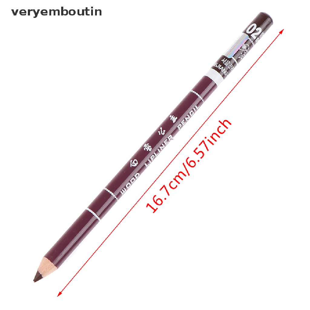 [Hàng mới về] Chì kẻ viền môi thân gỗ chống thấm nước lâu trôi chuyên nghiệp cho nữ