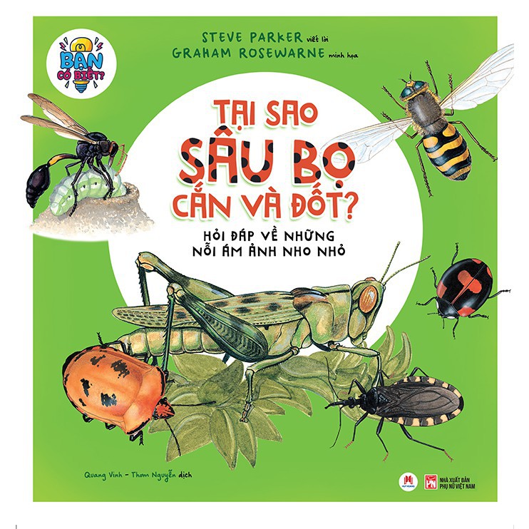 Sách - Bạn Có Biết: Tại Sao Sâu Bọ Cắn Và Đốt? - Hỏi Đáp Về Những Nỗi Ám Ảnh Nho Nhỏ