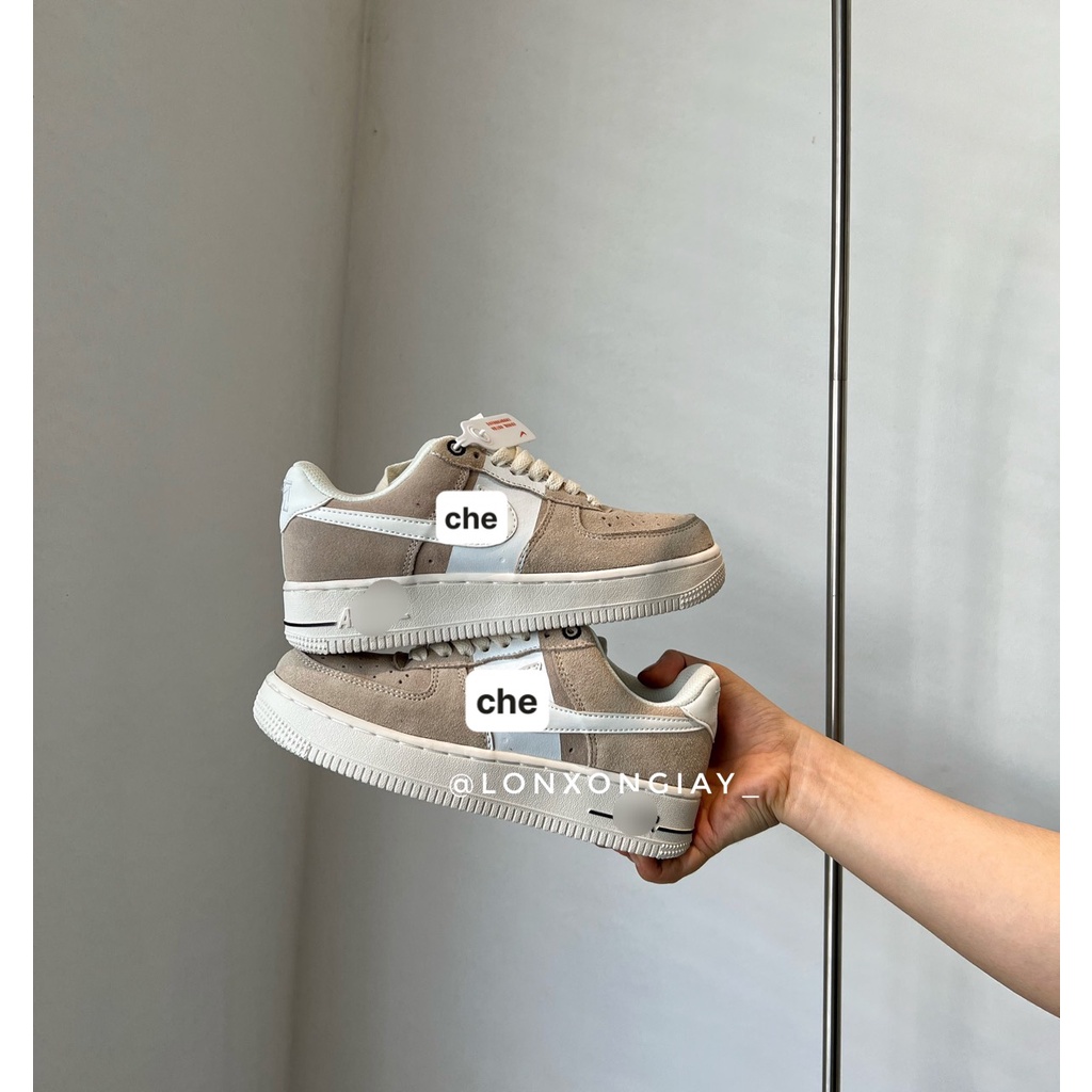 [ ẢNH THẬT] GIÀY THỂ THAO A_F_1 NÂU KEM