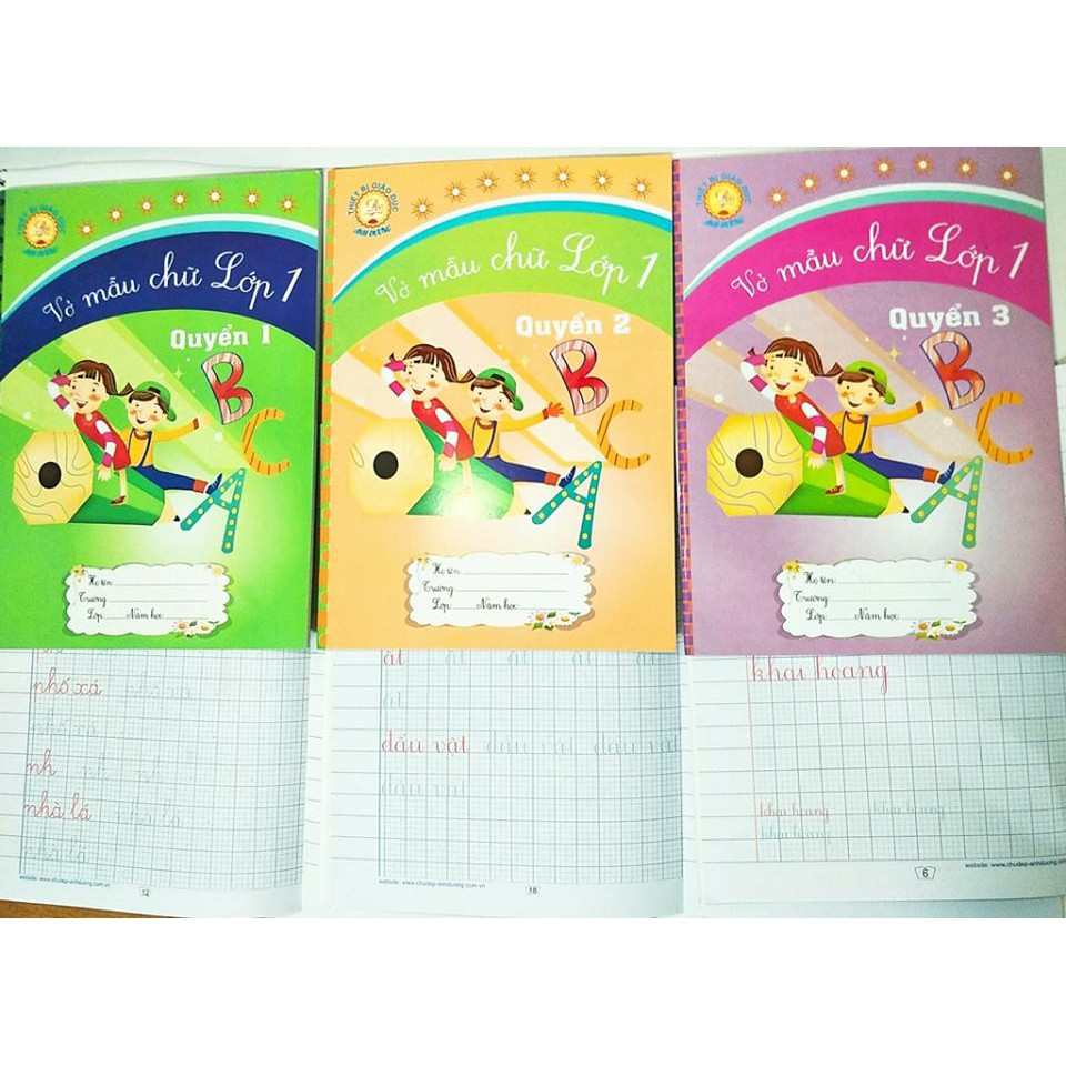 VỞ TẬP VIẾT LỚP 1