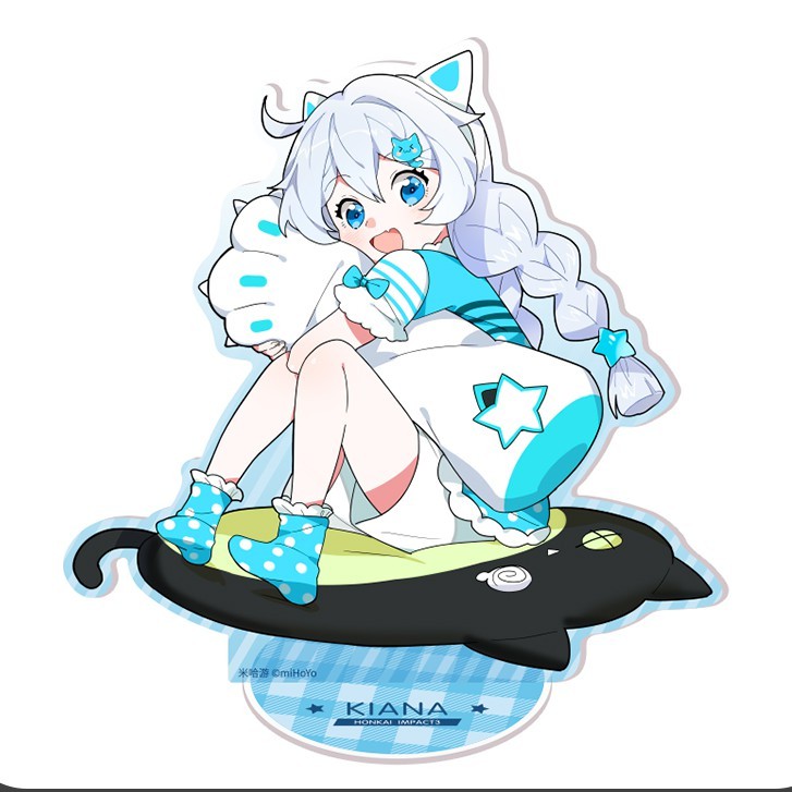 Mô hình Acrylic Standee Honkai Impact 3 Tiệc Trà Valkyrie nhỏ tuổi