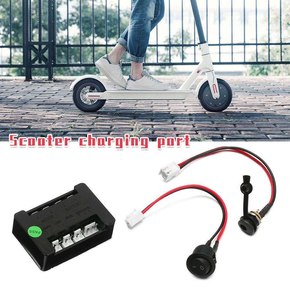 SUYO Ổ Cắm Sạc Tròn DC5.5x2.1mm Cho Xe Điện Xiaomi M365