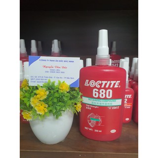 Keo dán khóa ren bulong loctite 680 medium strength oil tolerant threadlocker 50ml/250ml