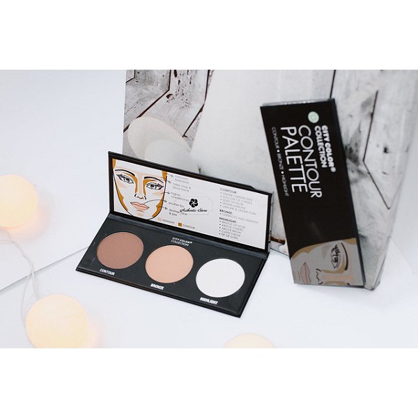 Phấn tạo khối 3 ô City Color Contour Effects Palette