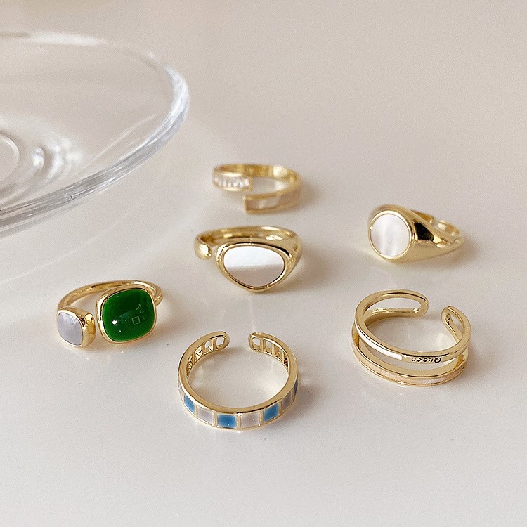 Nhẫn Bạc 925 Đính Đá Ngọc Bích Quyến Rũ Thời Trang Hàn Quốc Cao Cấp Dành Cho Nữ