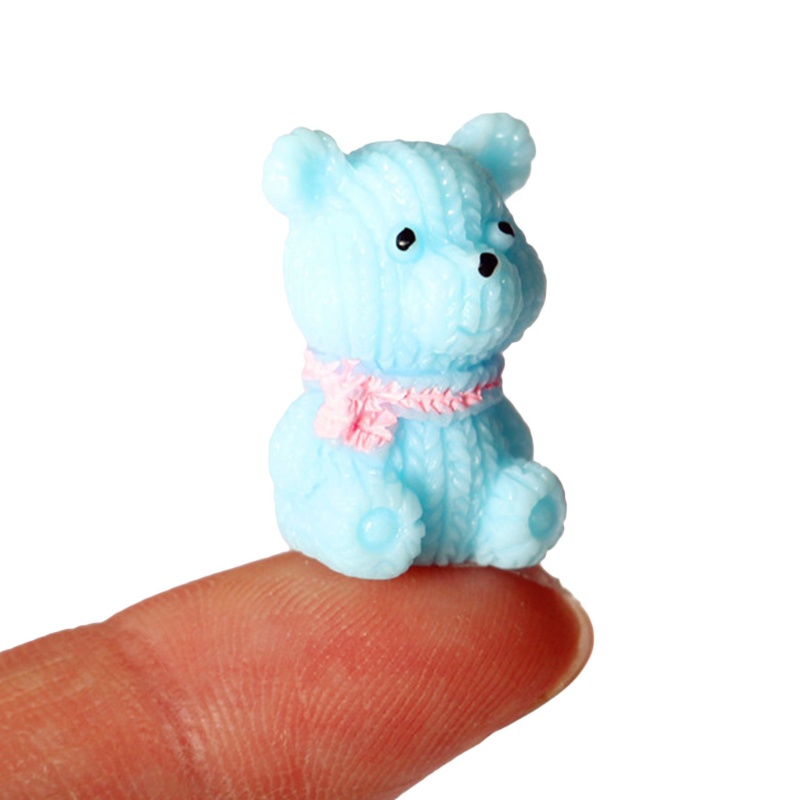 Set 3 Mô Hình Gấu Mini Trang Trí Nhà Búp Bê