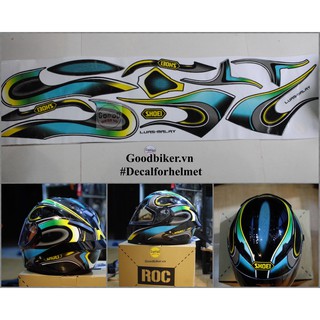 Decal Mũ bảo hiểm Fullface Shoeii